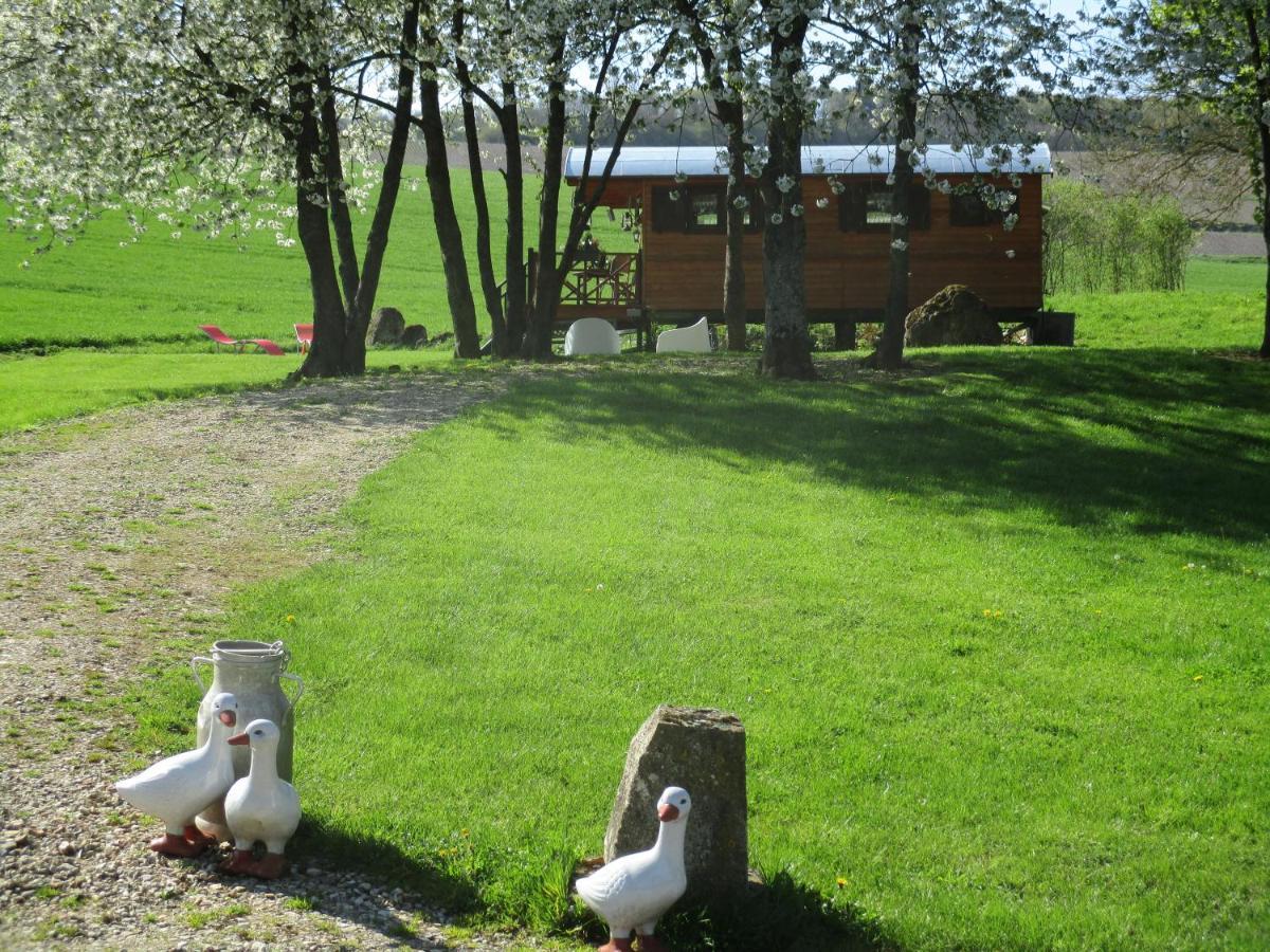 Châtillon-sur-Marne Roulotte Panoramique Du Moulin Bed & Breakfast エクステリア 写真