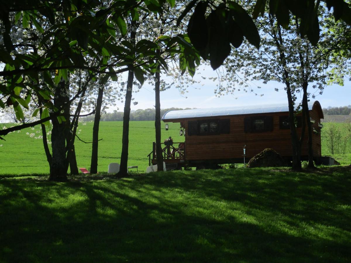 Châtillon-sur-Marne Roulotte Panoramique Du Moulin Bed & Breakfast エクステリア 写真